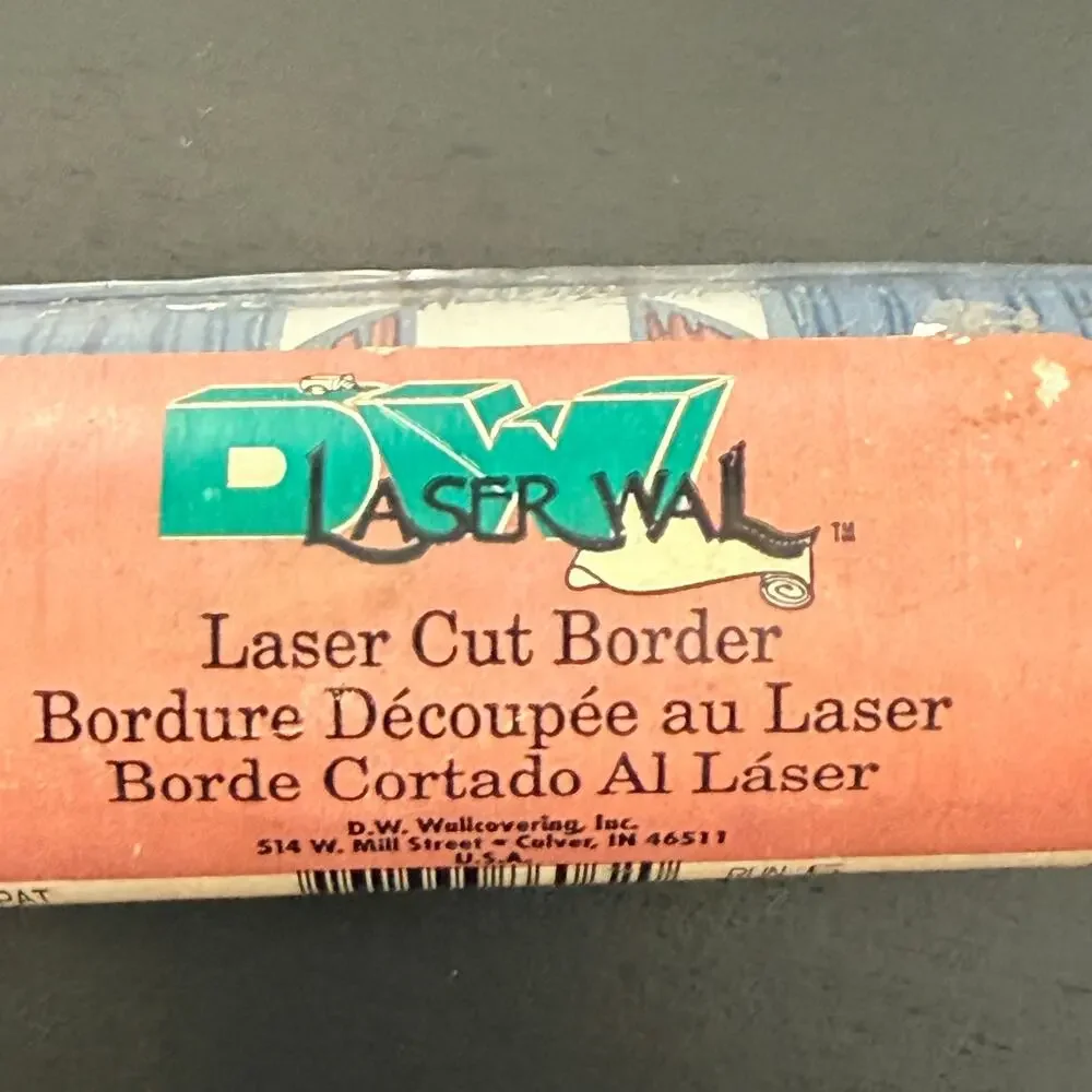 D.W. Laser Wal 86062 Wallpaper Border 6in x 5yd Lot 4 Southwest Aztec Vtg NOS